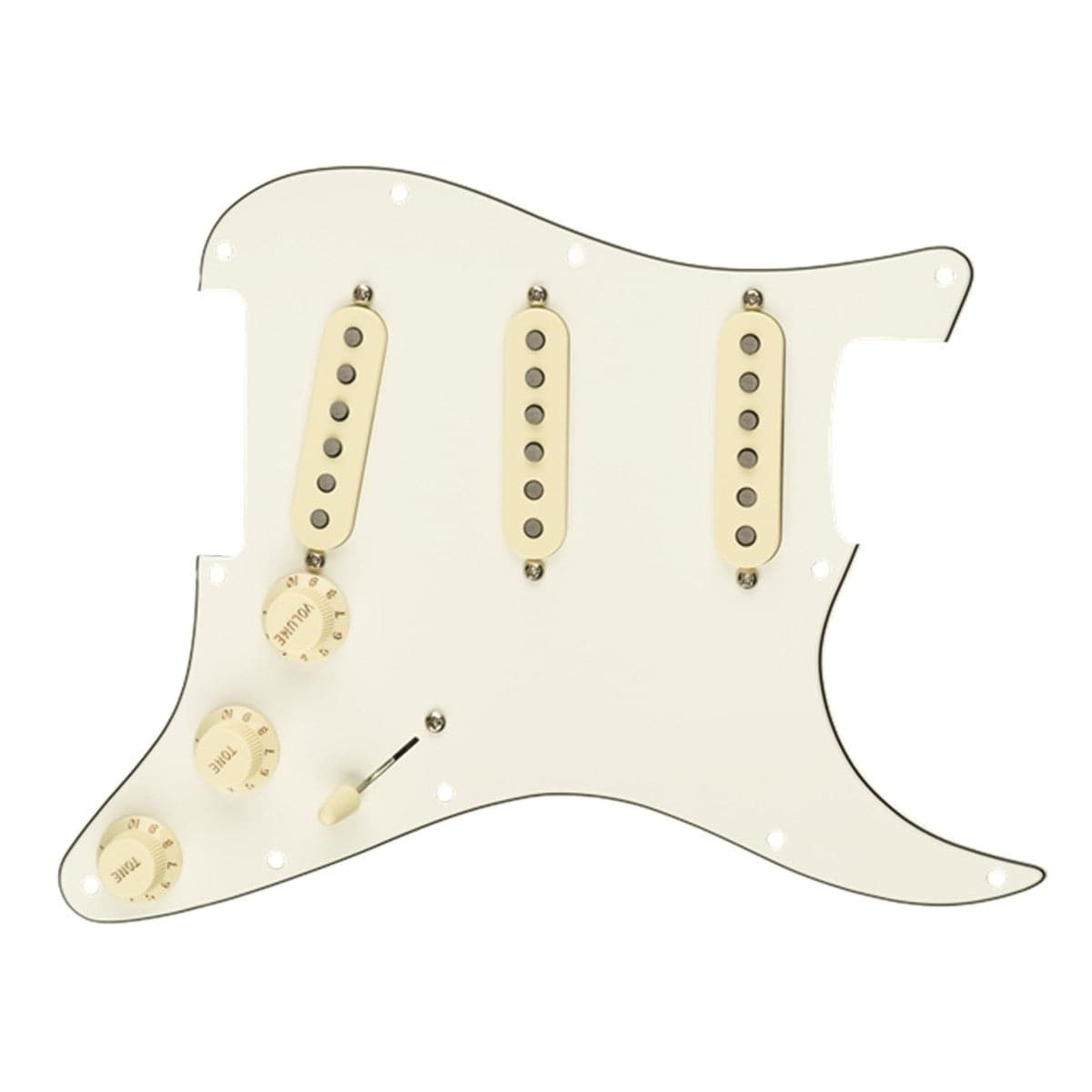 Fender Loaded Pre-Wired Stratocaster Pickguard Tex Mex Pickups - White (0992343509)