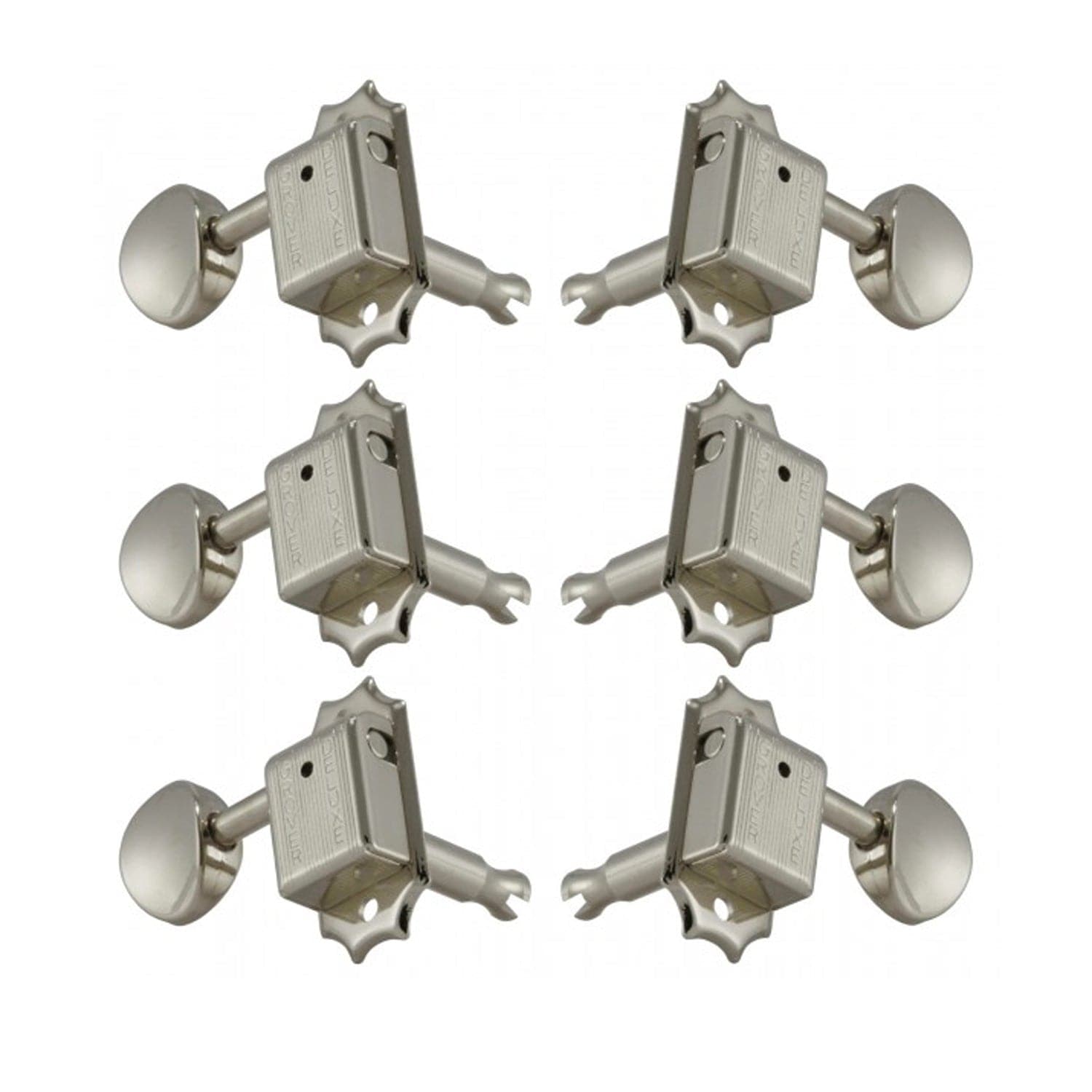 Grover 133N Deluxe Vintage Machine Heads 3 a side - Nickel