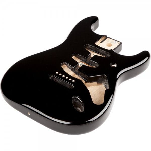 Genuine Replacement Stratocaster Guitar Body - Black