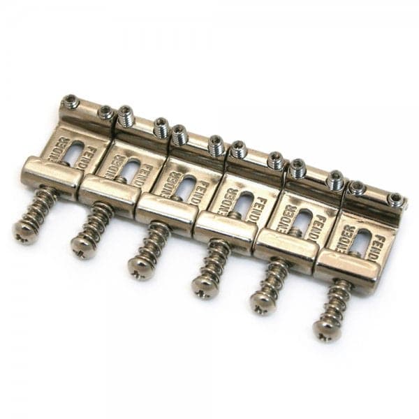 Original Vintage Stratocaster Bridge Saddle Set - Nickel