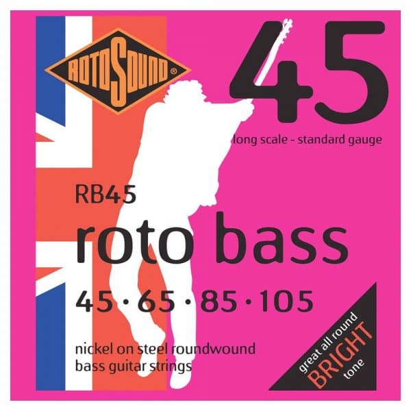RB45 Roto 45 Bass Guitar Strings - Standard Gauge - 45-105