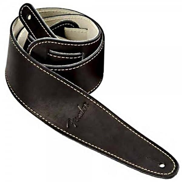 Ball Glove Leather Guitar Strap - Black