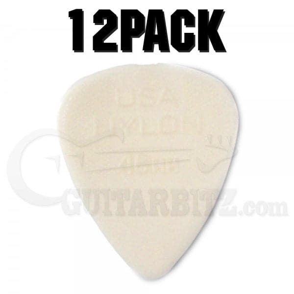 Nylon Standard Plectrum Players Pack - 12 Pack - .46 Cream