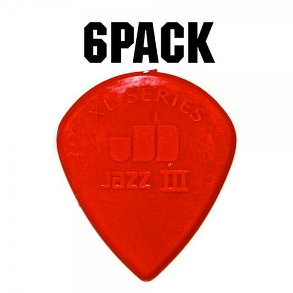 Nylon Jazz III XL Plectrum Players Pack - 6 Pack