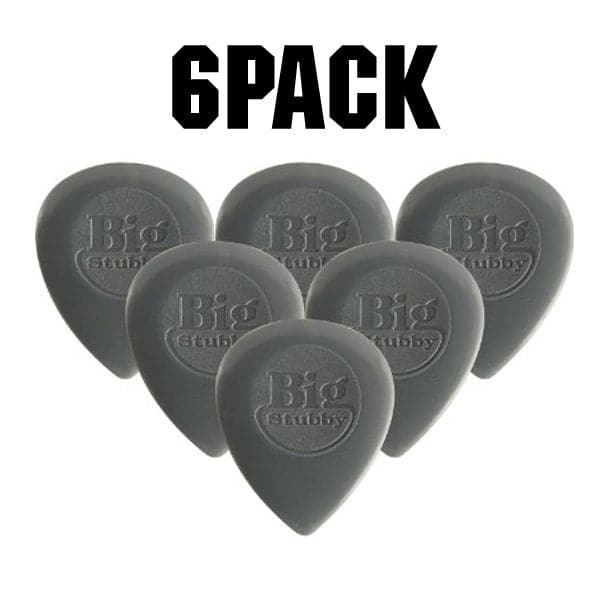 Nylon Big Stubby Plectrum Players Pack - 6 Pack - 1.0mm