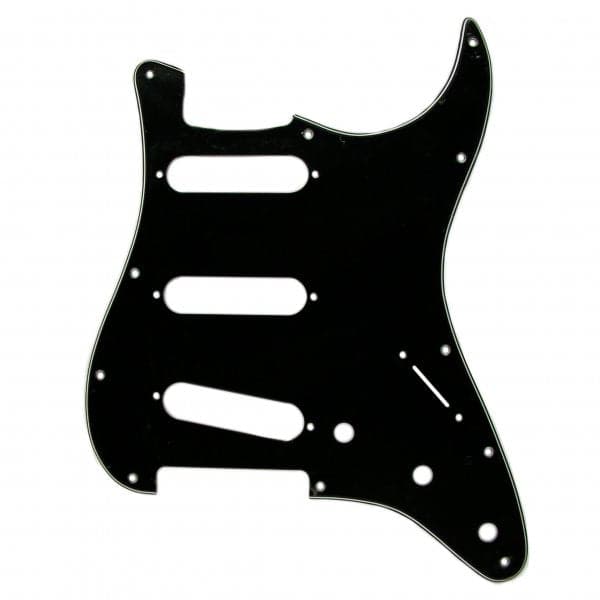 Fender Genuine 11 Hole Stratocaster PickGuard Scratchplate 3 Ply - Black (0991359000)