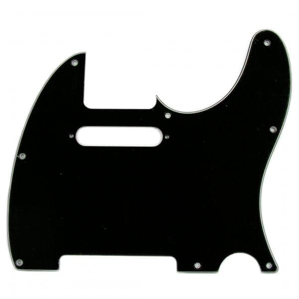 Fender Genuine 8 Hole Telecaster Pick Guard Scratchplate 3 Ply - Black (0991356000)