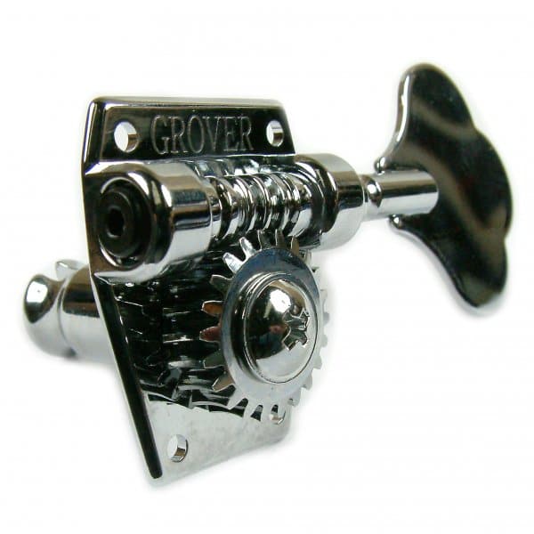 Vintage Bass Machine Heads - 2 a side - Chrome