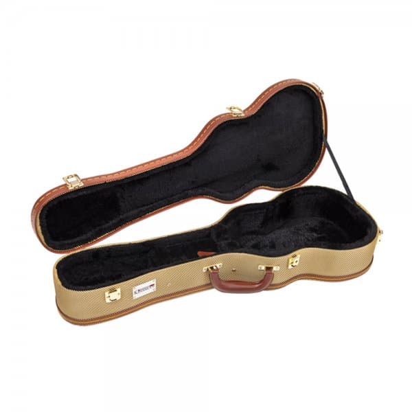 Deluxe Tweed Wooden Ukulele Hard Case - Concert