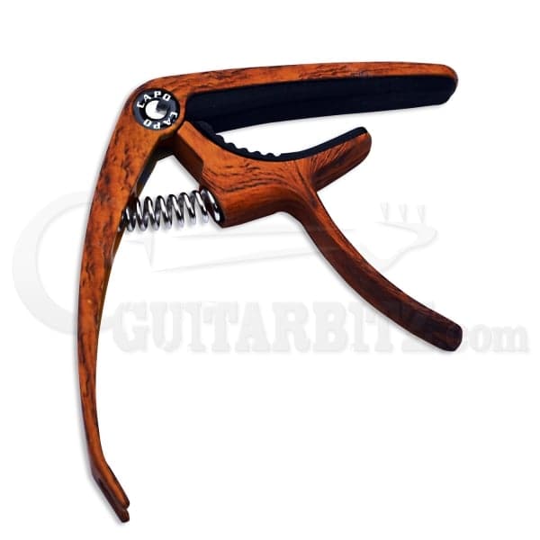 Guitarbitz Deluxe Acoustic & Electric Guitar Capo - Wood