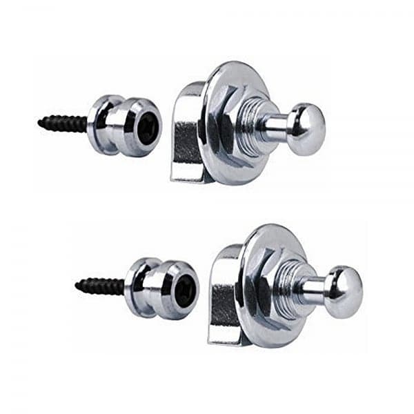 GP800C Guitar Strap Locks - Chrome