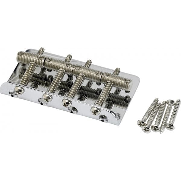 Pure Vintage Bass Bridge Assembly Chrome