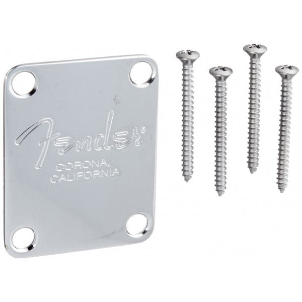 American 4-Bolt Bass Guitar Neck Plate Chrome