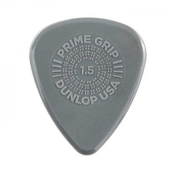 Jim Dunlop Prime Grip Delrin 500 Plectrum Players Pack Grey - 12 Pack - 1.5mm