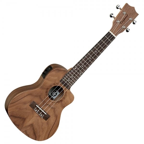 Tiare Concert Ukulele - Pacific Walnut - Electro + Gig Bag