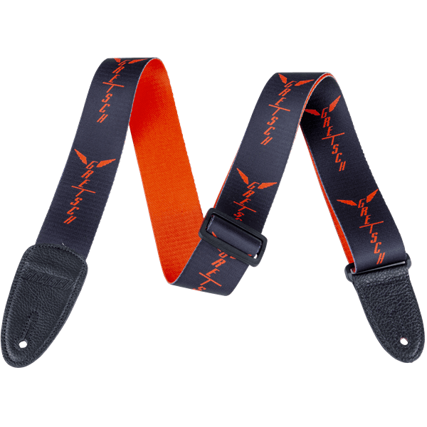 Wing Logo Pattern Strap - Black & Orange