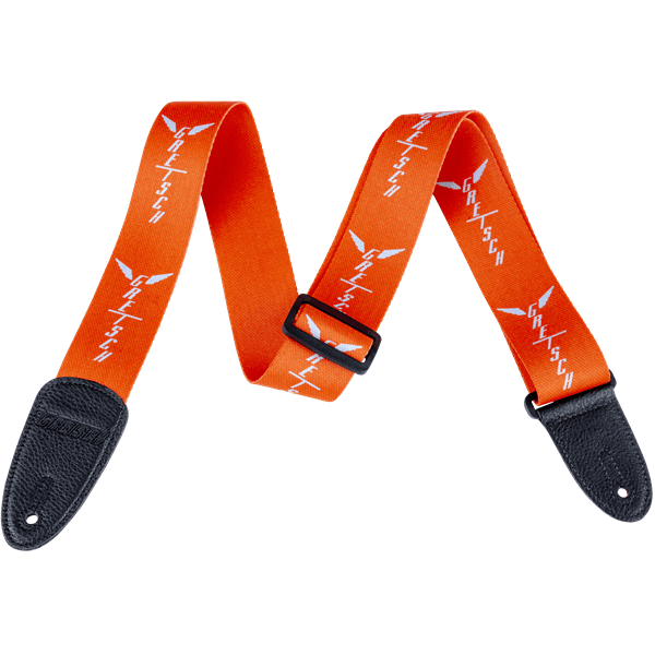 Wing Logo Pattern Strap - Orange & Grey