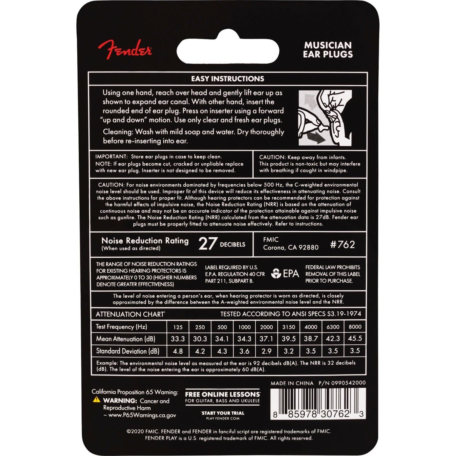 Fender Musician Series Ear Plugs (0990542000)