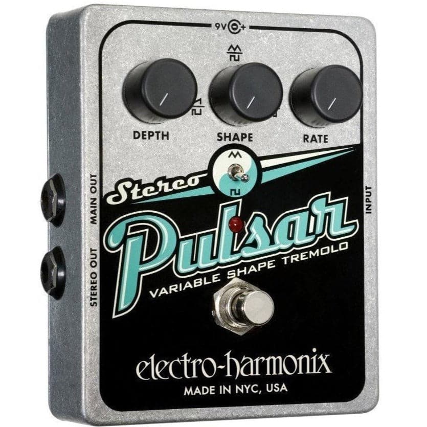 Electro-Harmonix Stereo Pulsar Variable Shape Analog Tremolo Pedal