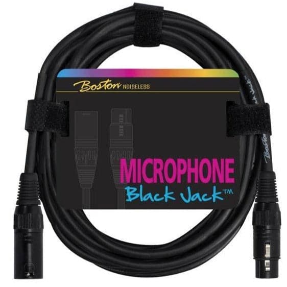 Boston Black XLR to XLR Microphone Cable - 2m