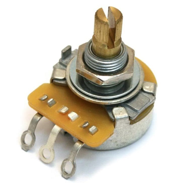 All Parts Potentiometer - 250K audio (log) pot CTS split knurled shaft