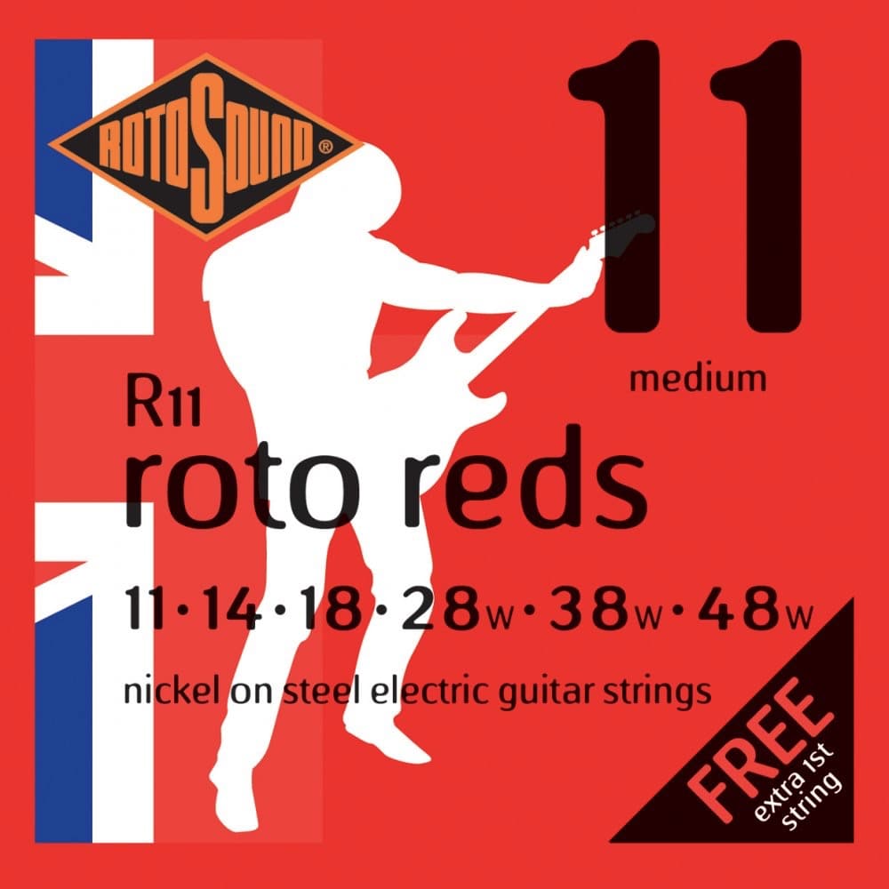 Rotosound R11 Roto Reds Electric Guitar Strings - 11-48