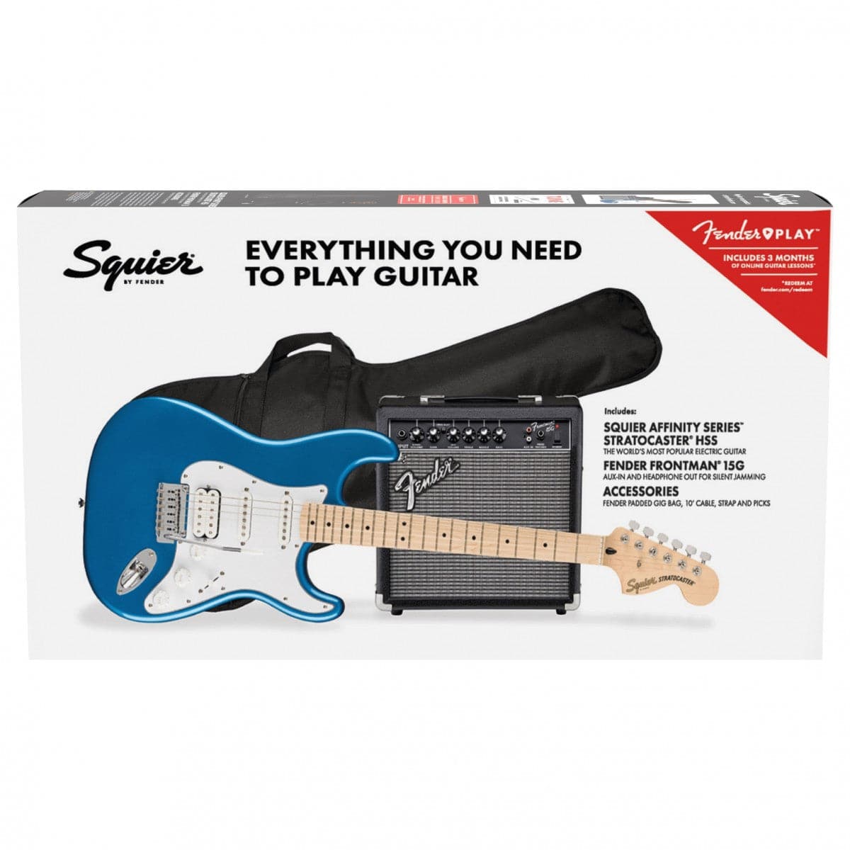 Guitare Electrique Fender Strato Squier HSS BSB - Danett Music