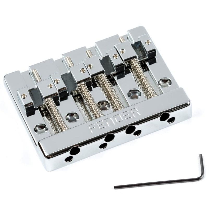 Fender HiMass 4-String Bass Bridge Assembly with Zinc Saddles (0994407000)