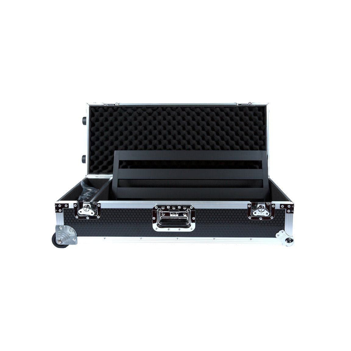 Pedaltrain JR Max Pedalboard with Wheeled Tour Case - Black Honeycomb Finish