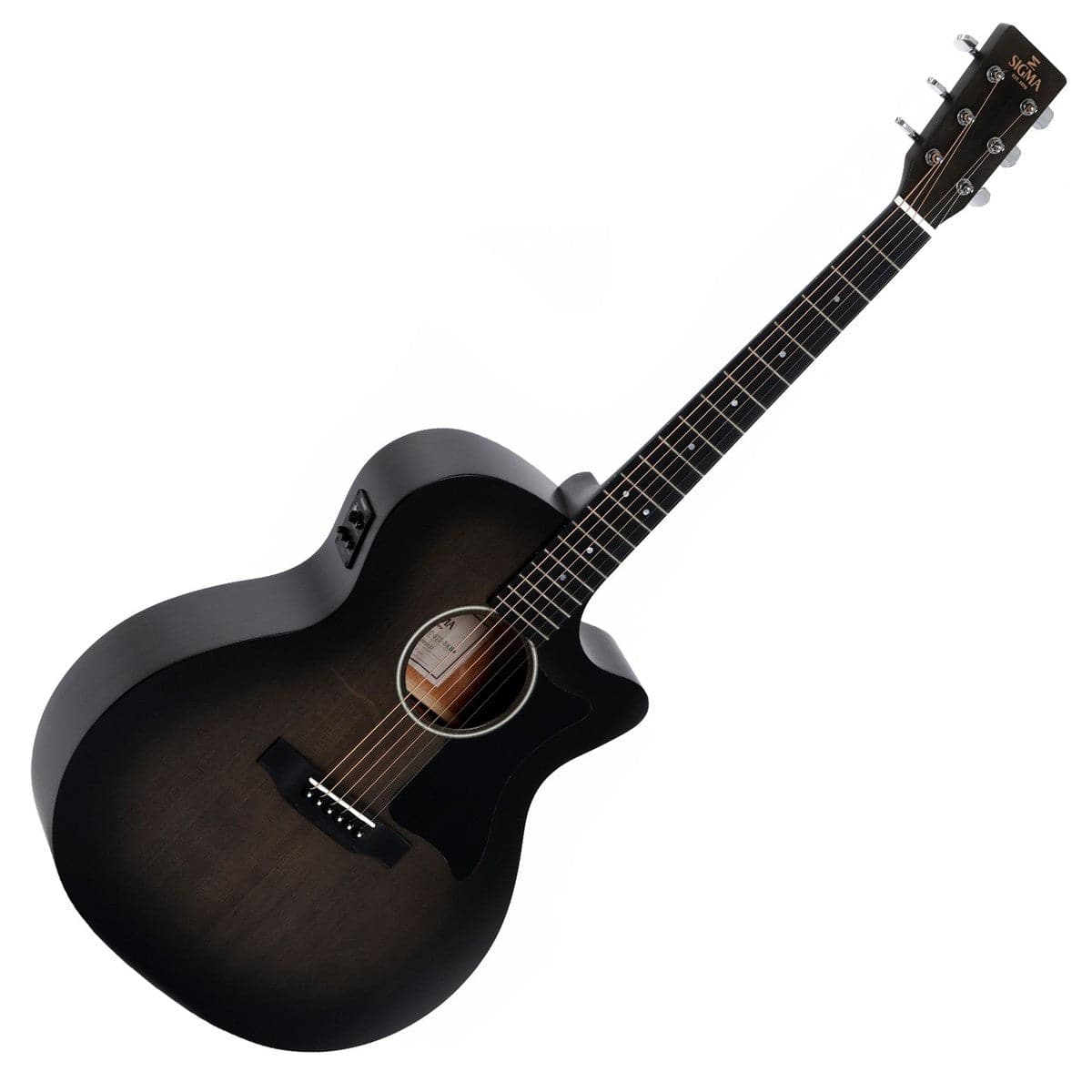 Sigma GMC-STE Grand Electro Acoustic Guitar - Blackburst