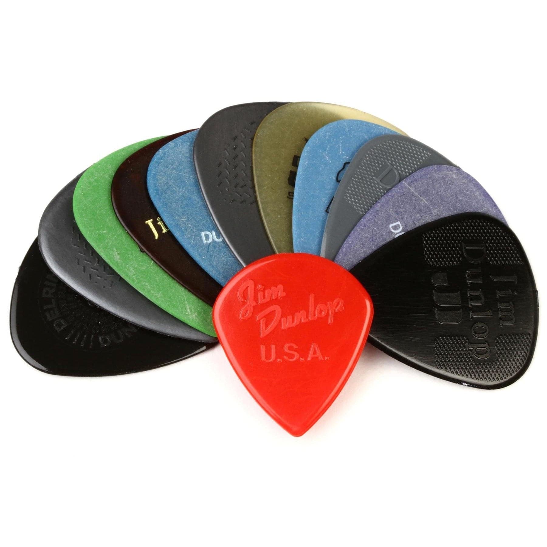 Jim Dunlop PVP102 Plectrum Variety Players 12 Pack - Medium / Heavy