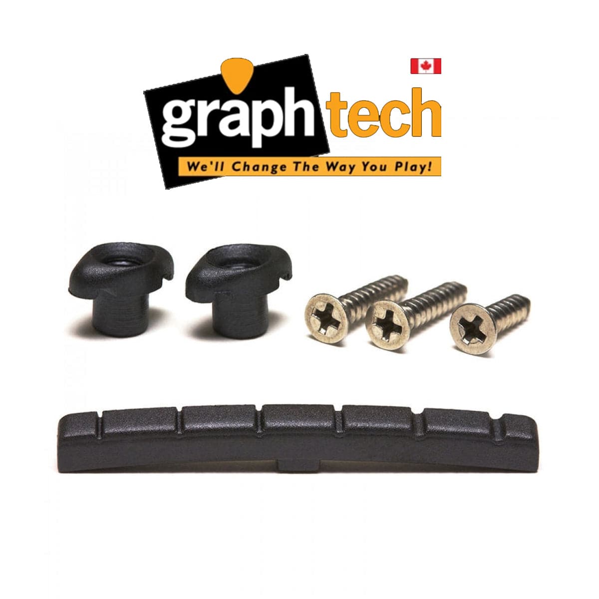 Graph Tech PT-5001-00 Strat Nut & String Tree Retainer Kit