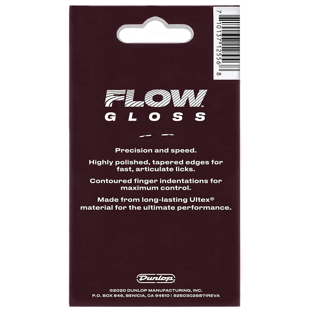 Jim Dunlop Flow Gloss Plectrum Pack - 3 Pack - 2.00mm