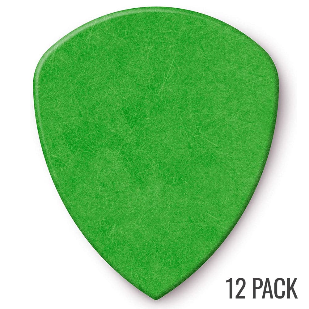 Jim Dunlop Tortex Flow Plectrum Player Pack - 12 Pack - Green - 0.88mm