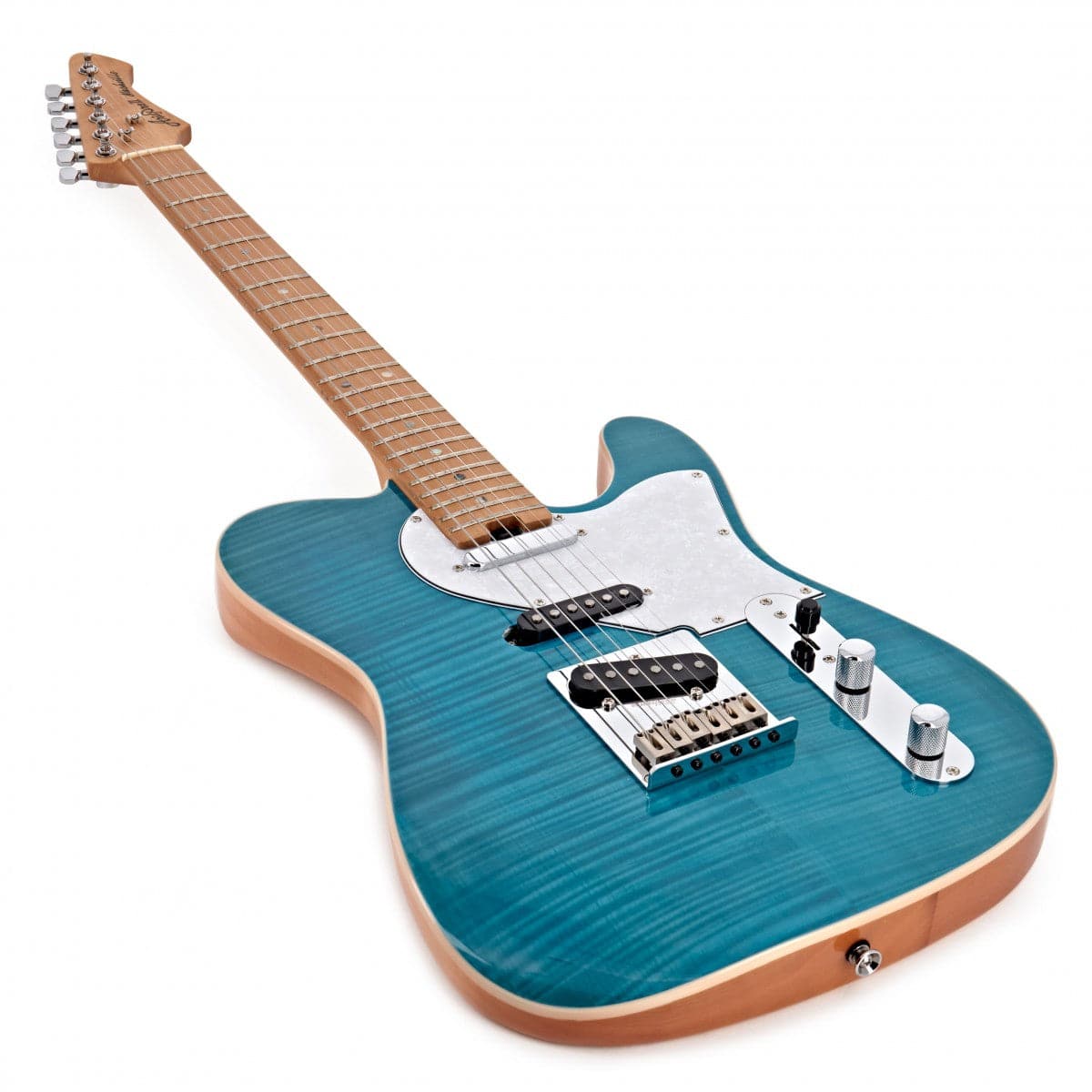 Aria 615 MK2 Nashville Electric Guitar - Turquoise Blue