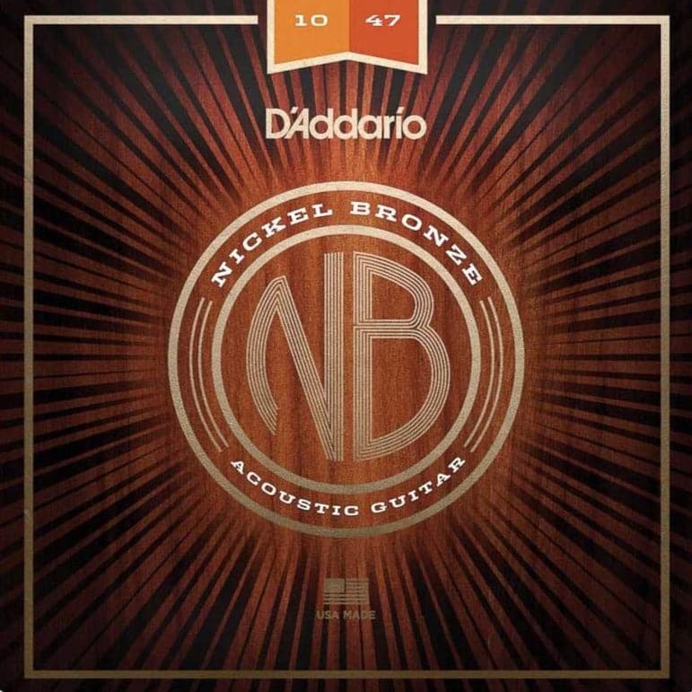 D'Addario NB1047 Nickel Bronze Acoustic Guitar Strings - Extra Light - 10-47