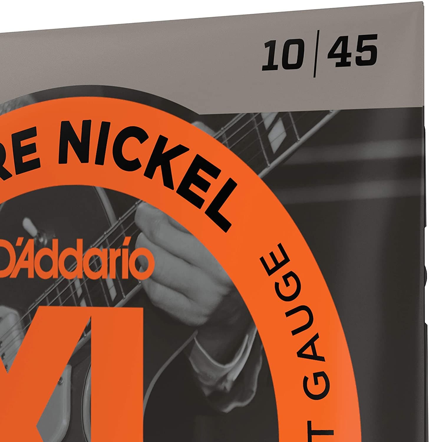 D'Addario EPN110 Pure Nickel Electric Guitar Strings - Regular Light - 10-45