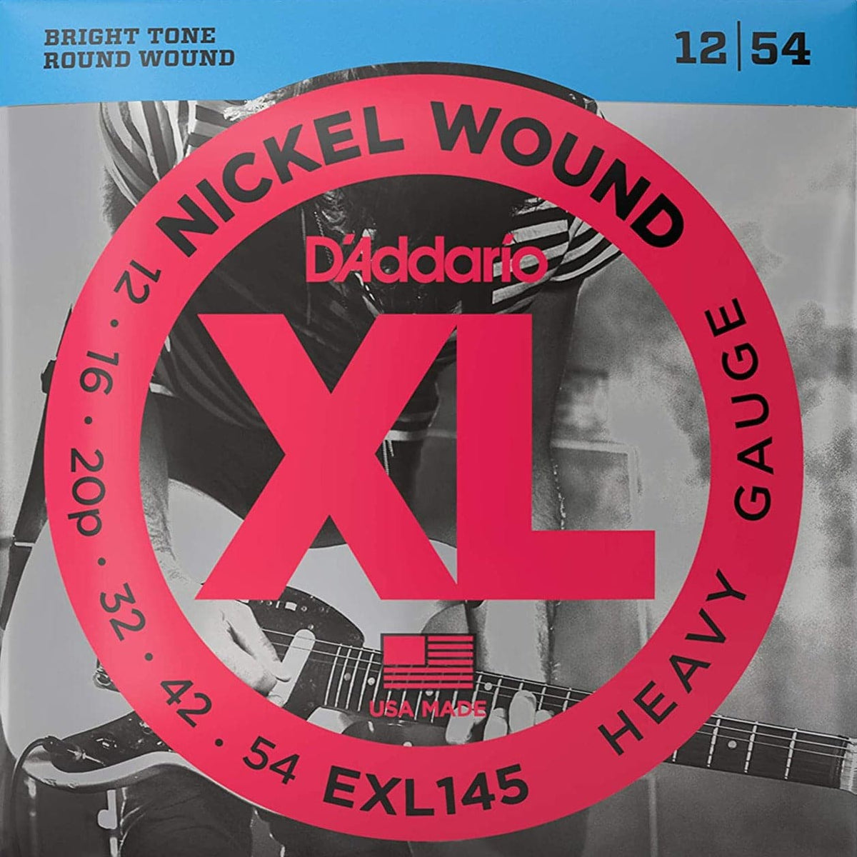 D'Addario EXL145 XL Electric Guitar Strings Heavy - 12-54