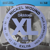 D'Addario EXL116 XL Electric Guitar Strings - Medium Top/Heavy Bottom - 11-52