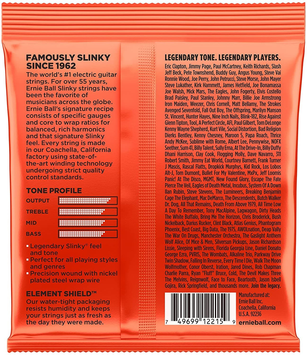 Ernie Ball 2215 Skinny Top Heavy Bottom Electric Guitar Strings - 10-52
