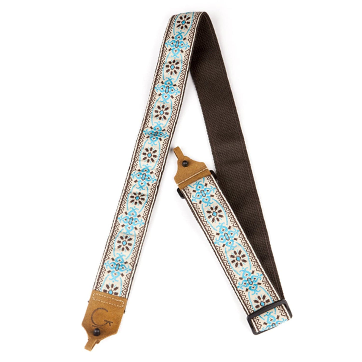 Gretsch Premium Woven Banjo Strap - Blue & Brown