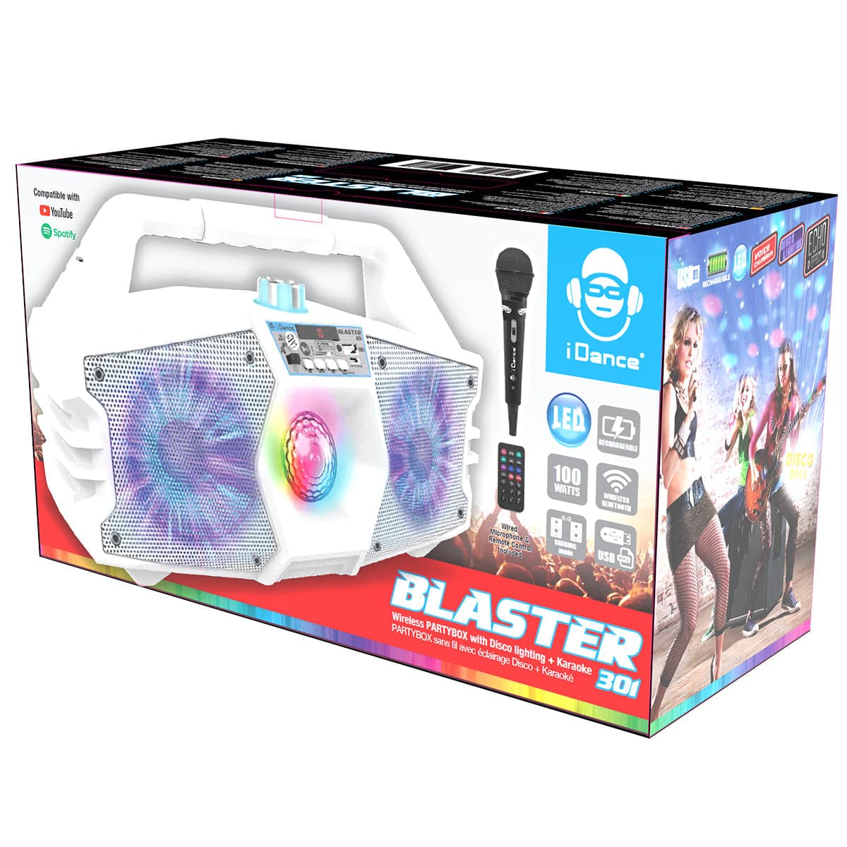 iDance Blaster 301 Rechargeable Karaoke Party System ~ 100W