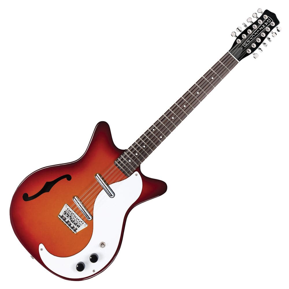 Danelectro '59 12 String Electric Guitar With F-Hole ~ Cherry Sunburst