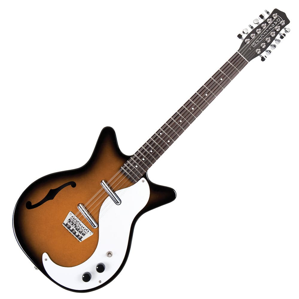 Danelectro '59 12 String Electric Guitar With F-Hole ~ Tobacco Sunburst