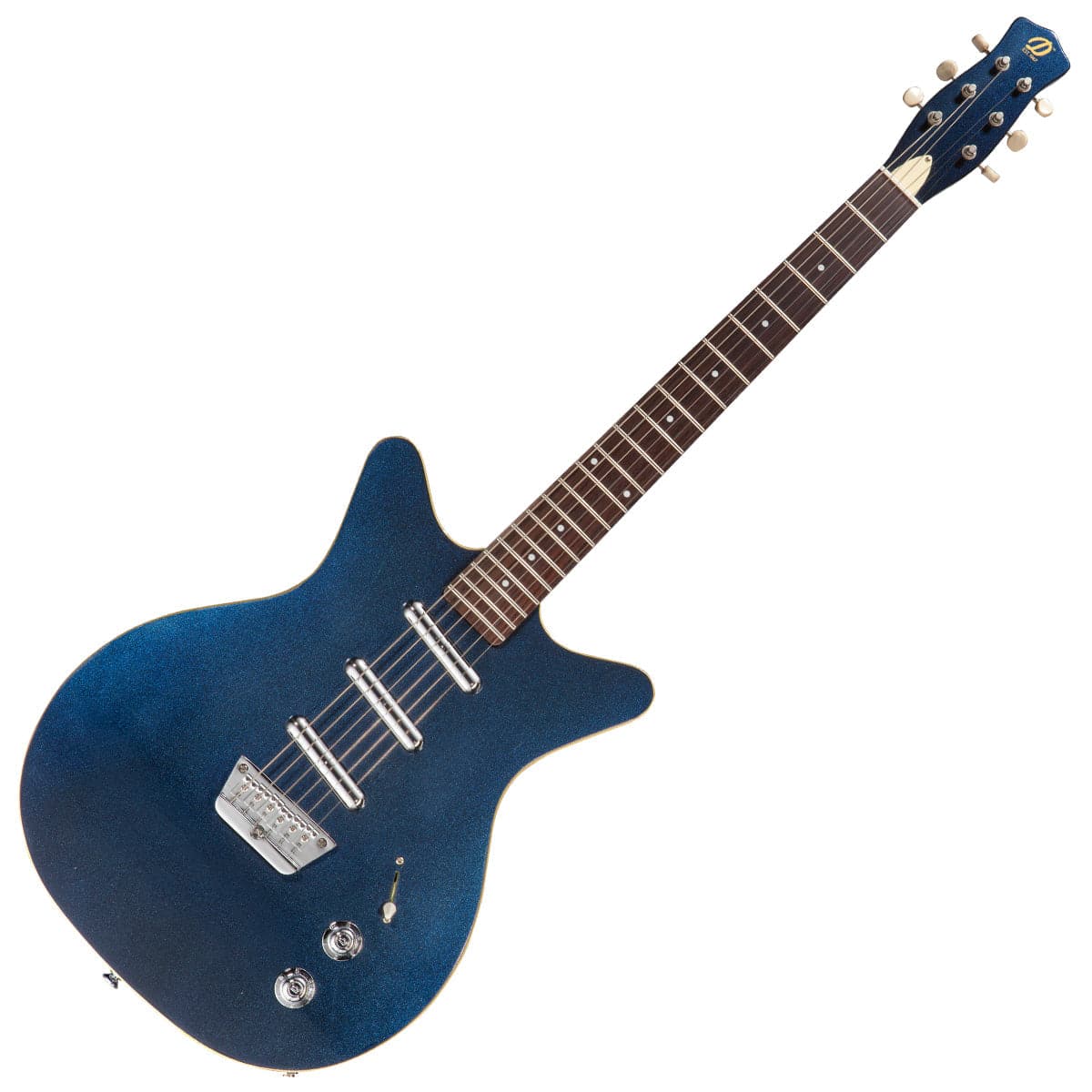 Danelectro Triple Divine Electric Guitar ~ Metallic Blue