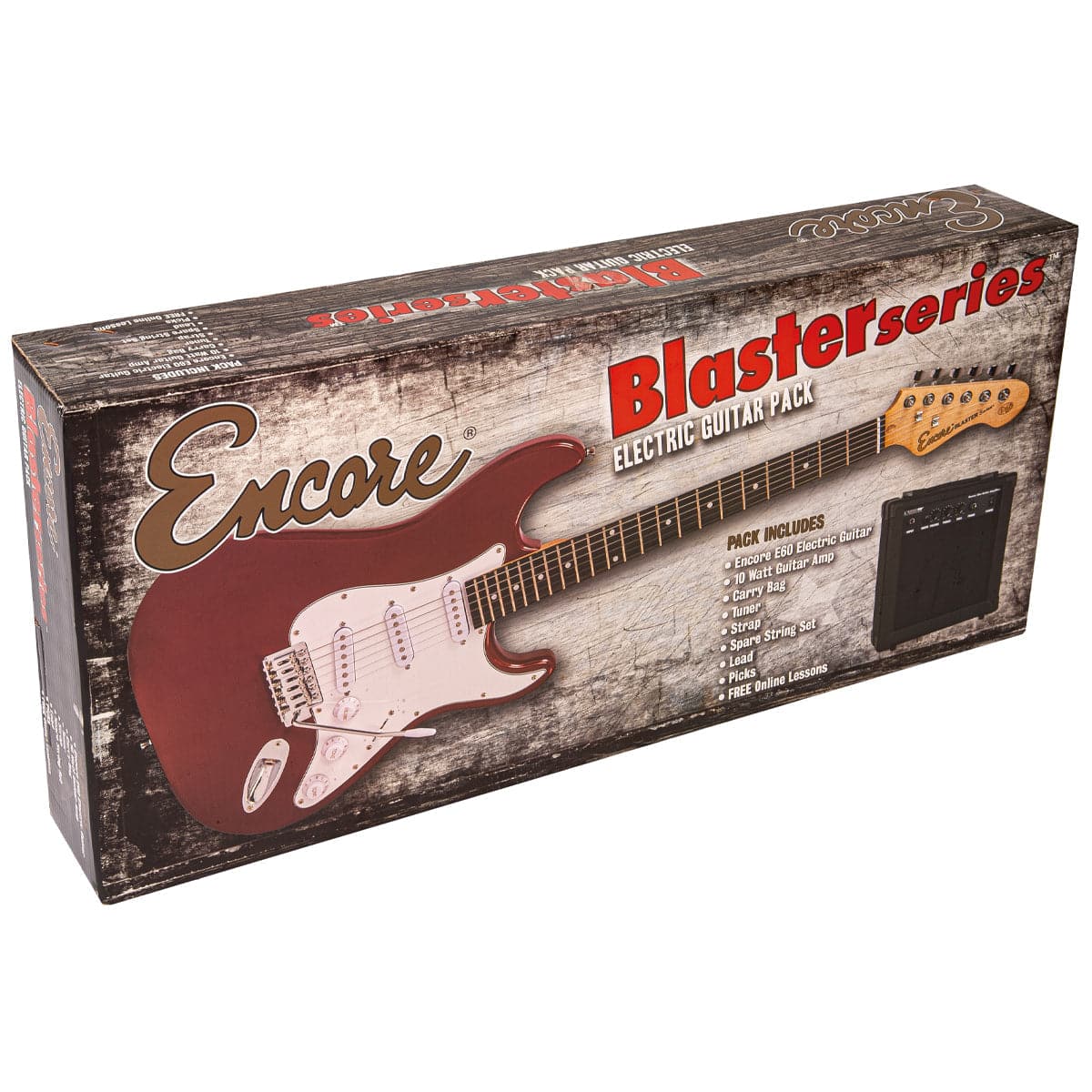 Encore Blaster E60 Electric Guitar Pack ~ Gloss Red