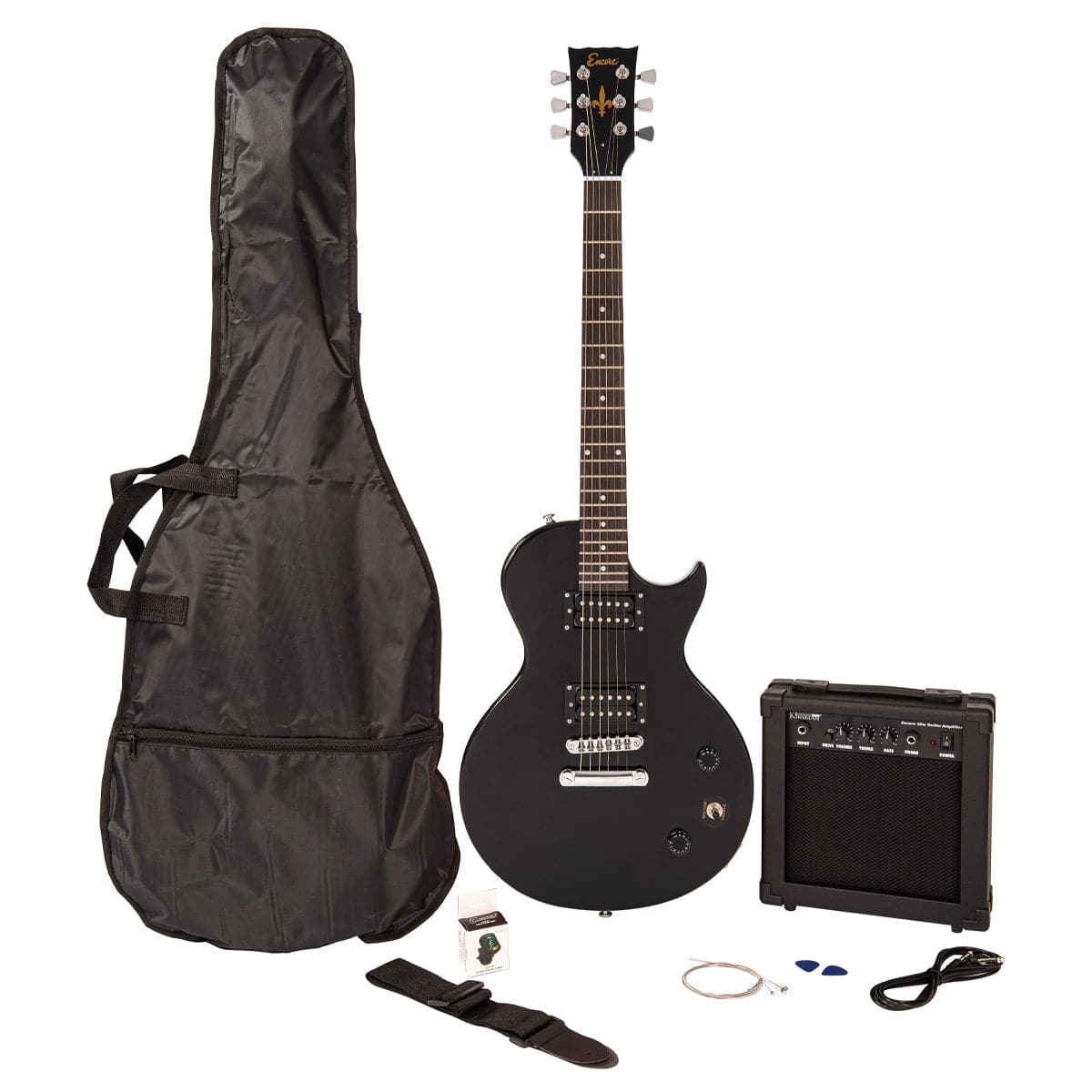 Encore Blaster E90 Electric Guitar Pack ~ Gloss Black