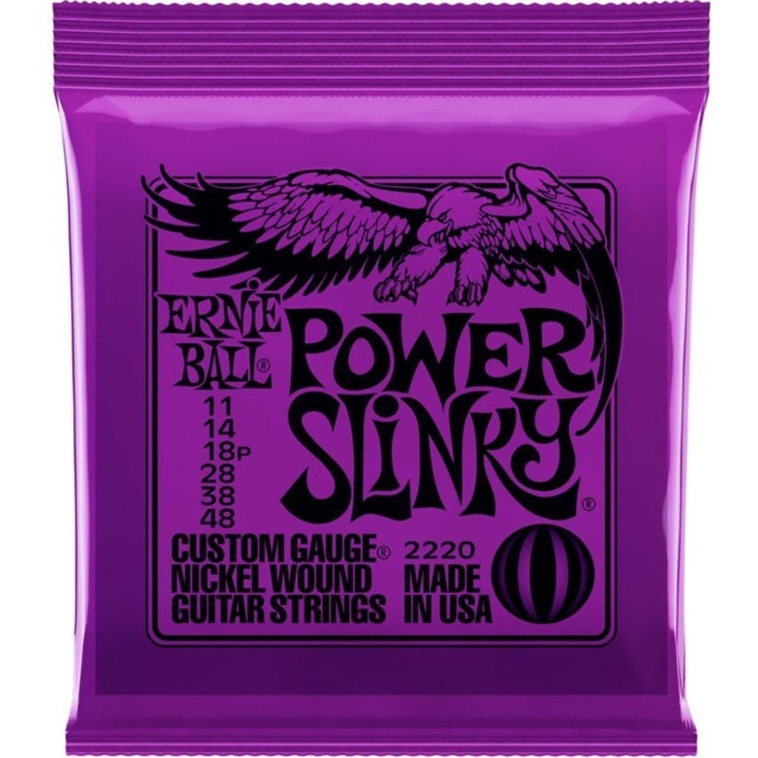 Ernie Ball 2220 Power Slinky Electric Guitar Strings - 11-48