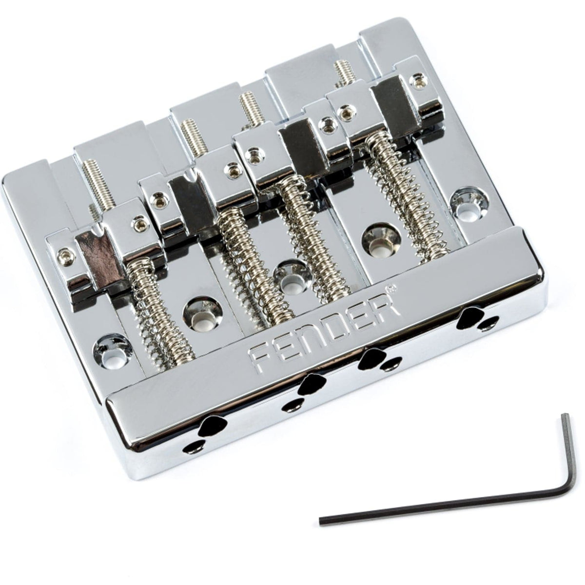 Fender HiMass 4-String Bass Bridge Assembly with Brass Saddles (0994408000)