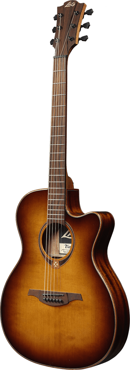 LAG GLAT118 ASCE - Electro Cutaway EQ Slim Folk - Brown Shadow